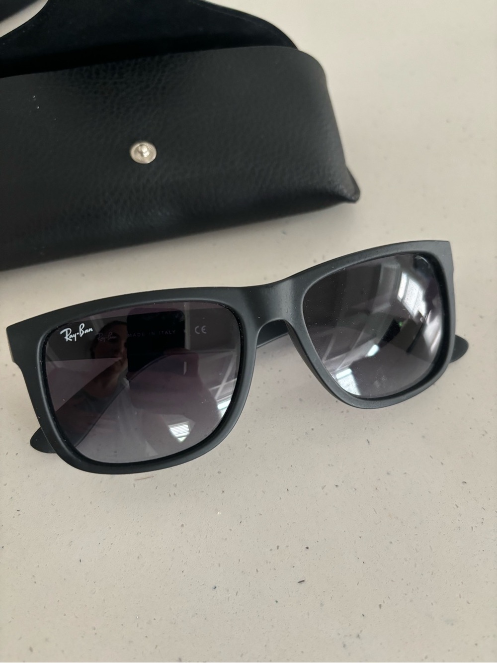 Matte black Ray Ban sunglasses (women’s)